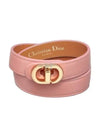 30 Montaigne Leather Bracelet Pink - DIOR - BALAAN 2