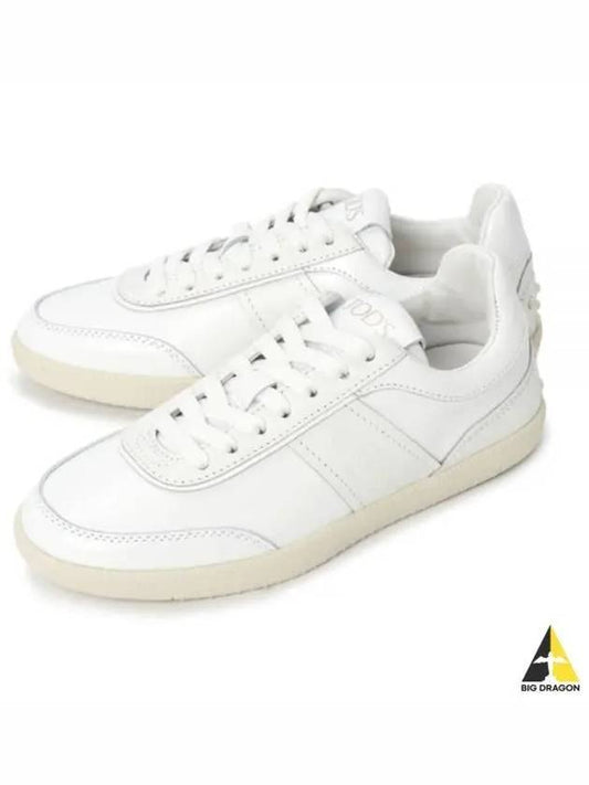 Leather Low Top Sneakers White - TOD'S - BALAAN 2