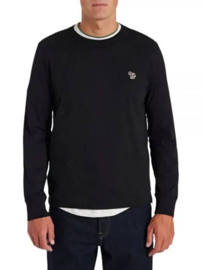 Zebra Patch Crew Neck Knit Top Black - PAUL SMITH - BALAAN 2