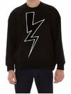 Lightning Sweatshirt Black - NEIL BARRETT - BALAAN 3