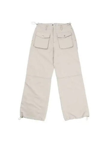 Cargo nylon pants beige - HERETIC - BALAAN 1