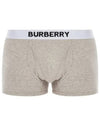 Logo Band Stretch Cotton Boxer Briefs Pale Gray Melange - BURBERRY - BALAAN 2