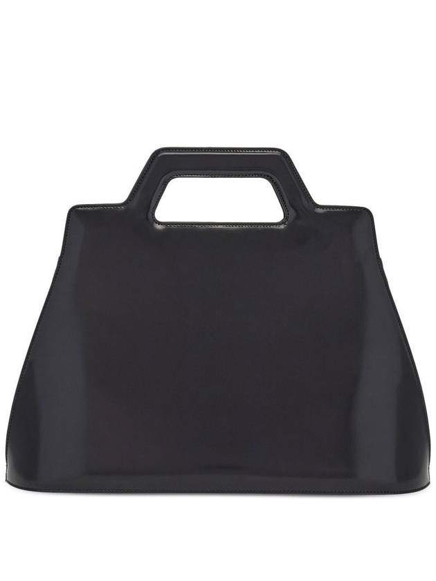 Wanda Brushed Leather Tote Bag Black - SALVATORE FERRAGAMO - BALAAN 3