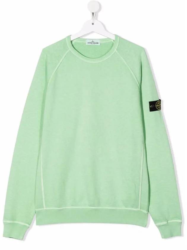 Kids Waffen Patch Sweatshirt Mint 761660641 V0152 - STONE ISLAND - BALAAN 1