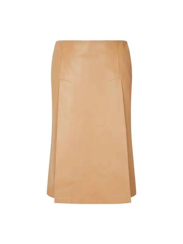 STELLA McCARTNEY Easy Leather Slit Skirt Camel - STELLA MCCARTNEY - BALAAN 1