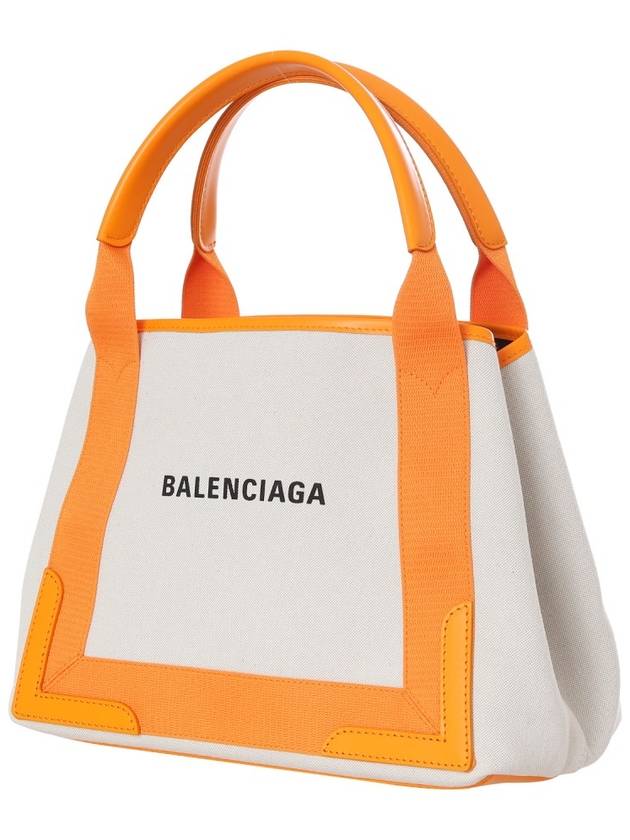 Cabas Logo Canvas Small Tote Bag Dark Orange - BALENCIAGA - BALAAN 3