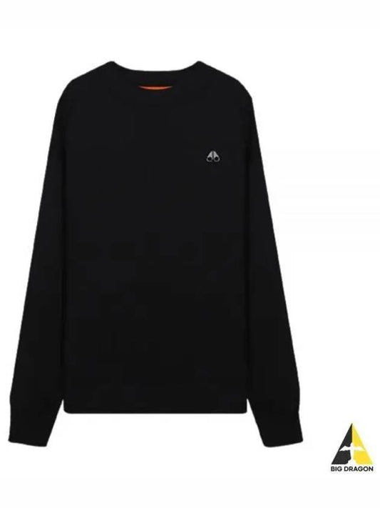 Marine Park Logo Detail Sweatshirt Black - MOOSE KNUCKLES - BALAAN 2