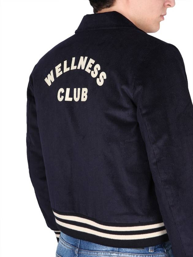 Wellness Corduroy Bomber Jacket Navy - SPORTY & RICH - BALAAN 9