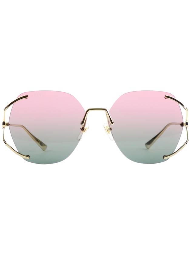 Eyewear Rimless Metal Sunglasses Pink - GUCCI - BALAAN 2