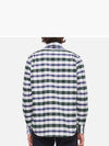 Oxford Tartan Check Cotton Long Sleeve Shirt - THOM BROWNE - BALAAN 4