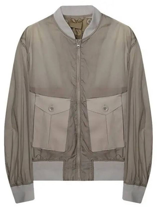 Flight Combo Zip-up Jacket Grey - TEN C - BALAAN 1