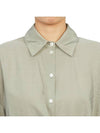 Dry Silk Straight Collar Twist Shirt Light Misty Grey - LEMAIRE - BALAAN 6