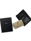 Monogram Envelope Small Half Wallet Dark Beige - SAINT LAURENT - BALAAN 7