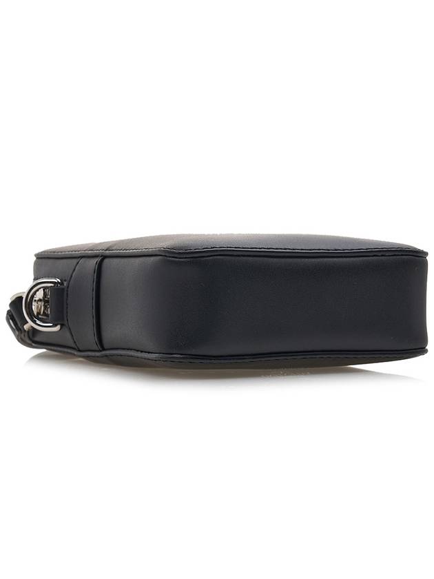 logo zipper calfskin cross bag black - VALENTINO - BALAAN 6