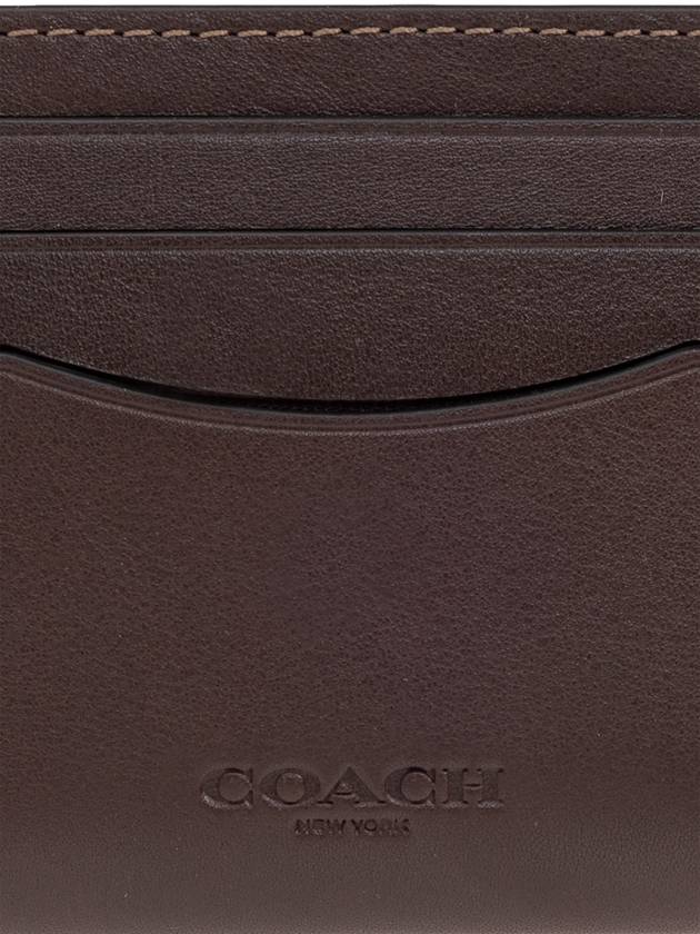 Coach Leather Card Case, Men's, Brown - COACH - BALAAN 3