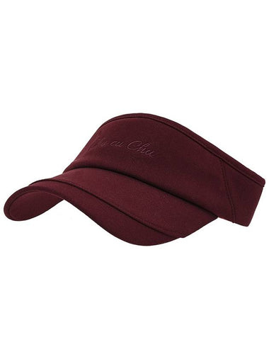 C23SHT001W Lettering Deep Visor Wine - CHUCUCHU - BALAAN 1