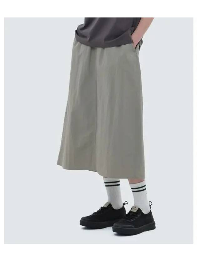 Cample Women s Flare Long Skirt Fog Gray S24SWCSK11 - SNOW PEAK - BALAAN 1