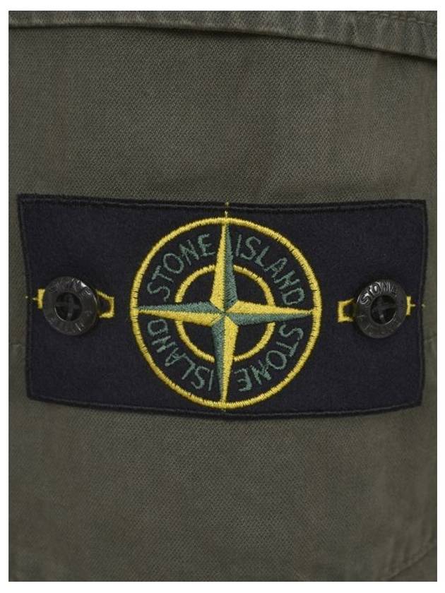 Compass Badge Cargo Straight Pants Green - STONE ISLAND - BALAAN 4