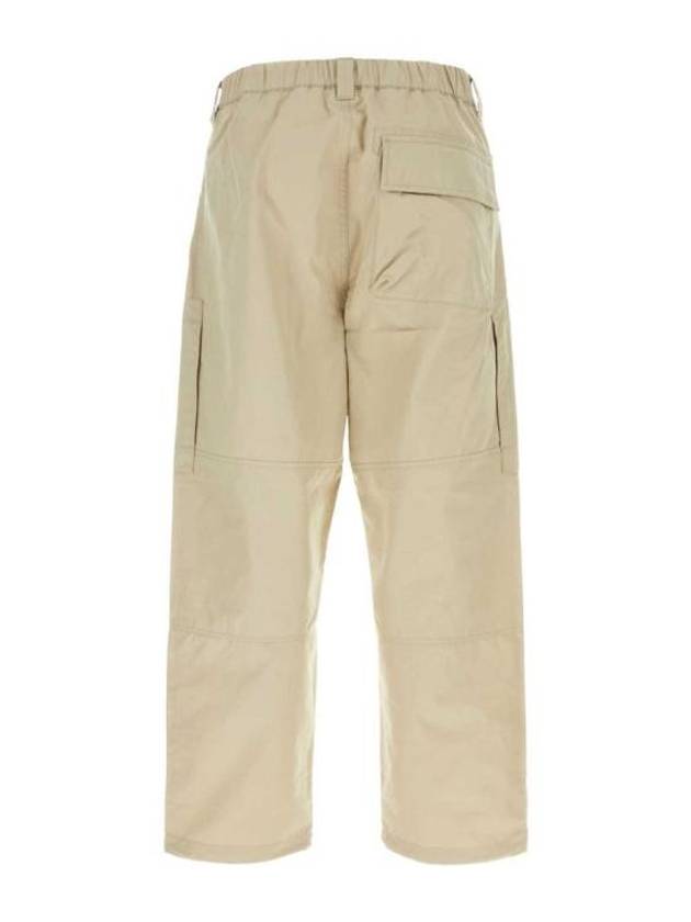 Loose Fit Cargo Cotton Canvas Straight Pants Beige - STONE ISLAND - BALAAN 2