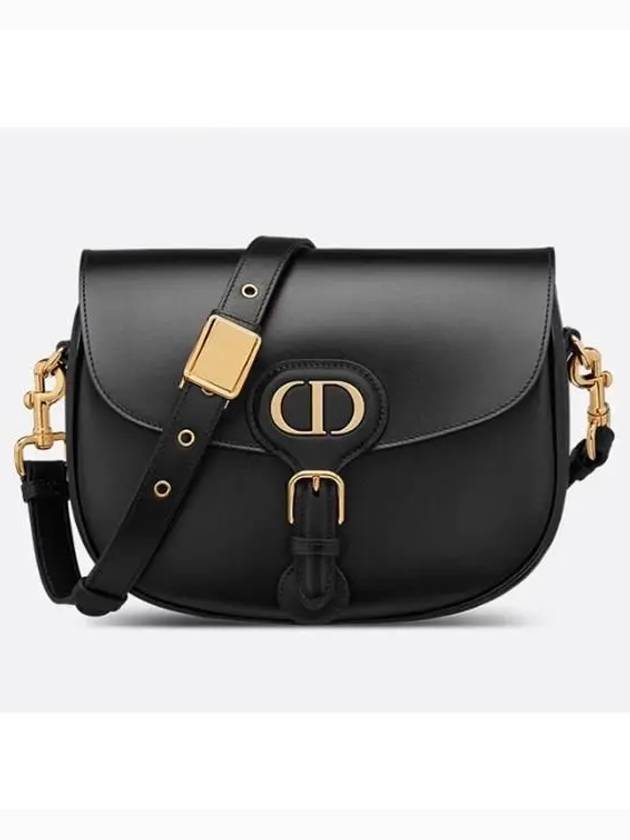 Bobby Calfskin Medium Shoulder Bag Black - DIOR - BALAAN 2