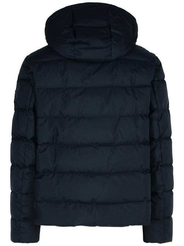 Fay Blue Polyester Down Jacket - FAY - BALAAN 3