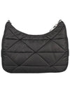 Triangle Logo Re-nylon Paddde Hobo Cross Bag Black - PRADA - BALAAN 6