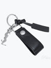 Monogram Leather Key Holder Black Silver - SAINT LAURENT - BALAAN 2