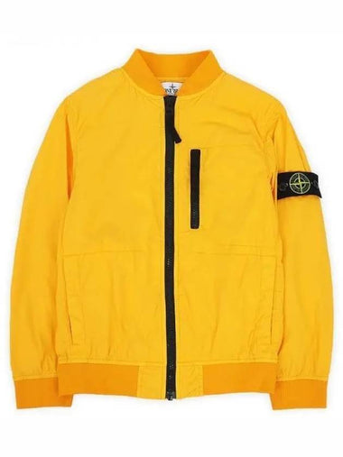 Stone Kids Waffen Patch Zip up Bomber Jacket Orange 781640432 V0033 270740 1063302 - STONE ISLAND - BALAAN 1