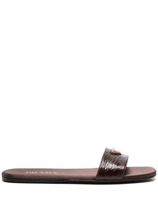 Sandals 1XX355FD0053LNT F0324 Brown - PRADA - BALAAN 2