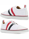 Diagonal Striped Low-Top Sneakers White - THOM BROWNE - BALAAN 2