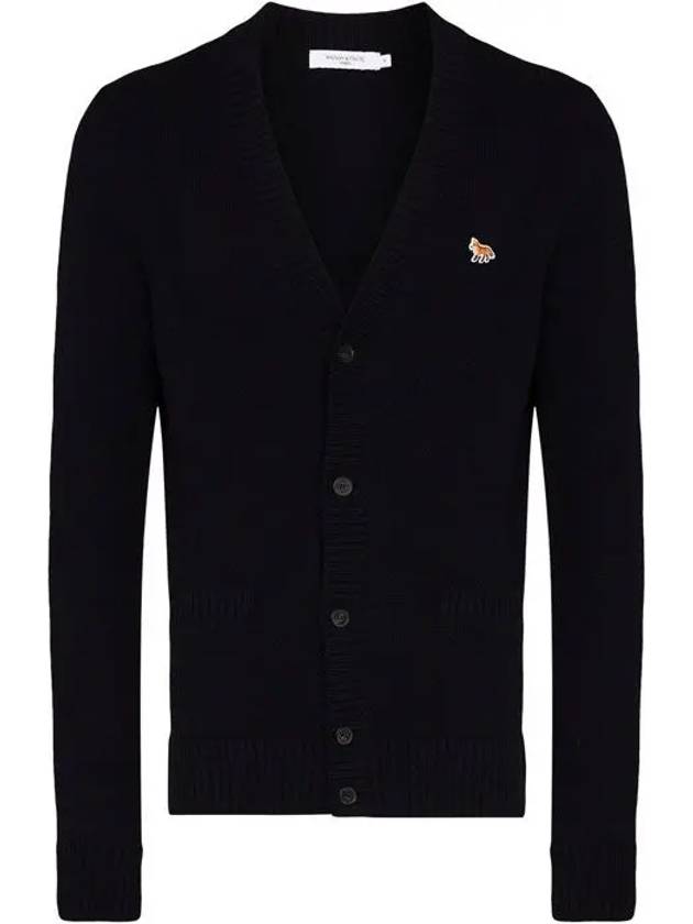 Baby Fox Patch Cosy Cardigan Navy - MAISON KITSUNE - BALAAN 3