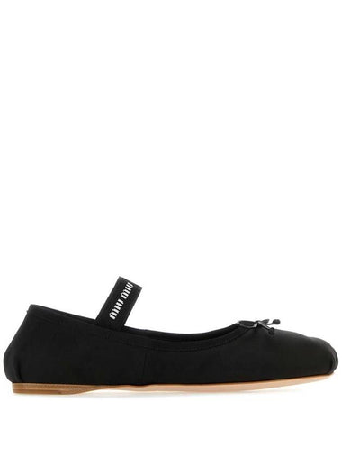 Satin Ballerinas Black - MIU MIU - BALAAN 1