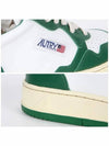 Men's Medalist Leather Low Top Sneakers Green - AUTRY - BALAAN 7