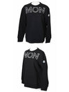 Women's Logo Patch Cotton Fleece Sweatshirt Black - MONCLER - BALAAN 5