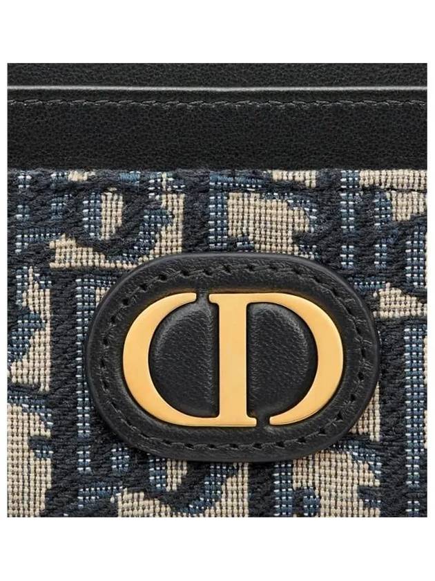 30 Montaine 5 Slot Oblique Jacquard Card Wallet Blue - DIOR - BALAAN 6