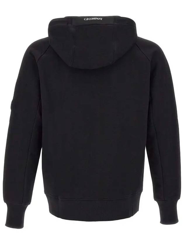 Diagonal Raised Fleece Hooded Jacket Black - CP COMPANY - BALAAN 5