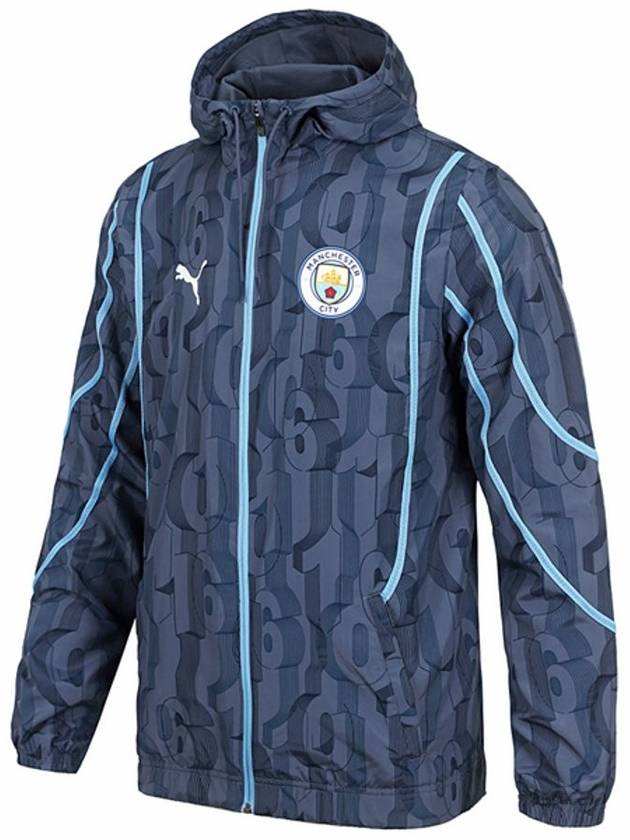 Manchester City Pre Match Woven Windbreaker Navy - PUMA - BALAAN 1