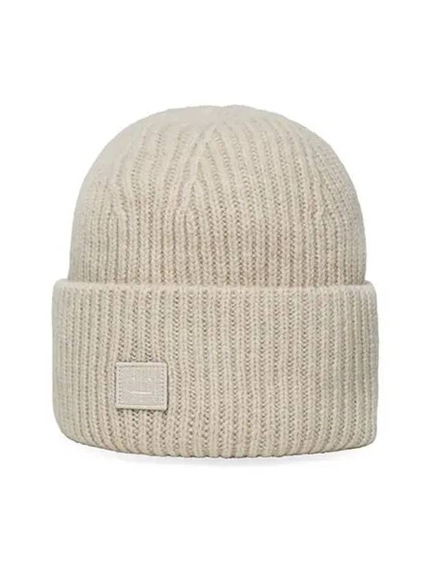 C40270 OATMEAL MELANGE BEANIE - ACNE STUDIOS - BALAAN 2