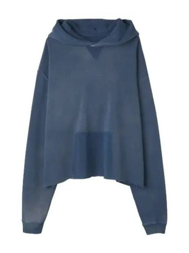 Organic Cotton Logo Hood Blue - MAISON MARGIELA - BALAAN 1