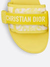 Dioriviera Revolution Toile De Jouy Soleil Motif Slippers Lemon Yellow - DIOR - BALAAN 6