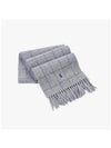 PC0743 021 Pony Windowpane Plaid Check Reversible Fringe Muffler - POLO RALPH LAUREN - BALAAN 5