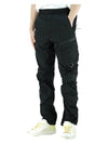 Lens Waffen Track Pants Black - CP COMPANY - BALAAN.