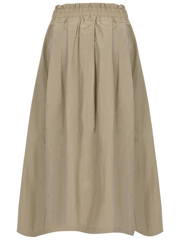 Pleated Long Skirt Beige - CALLAITE - BALAAN 7