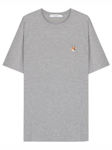 Fox Head Embroidery Patch T Shirt Short Sleeve Men s Tee - MAISON KITSUNE - BALAAN 1