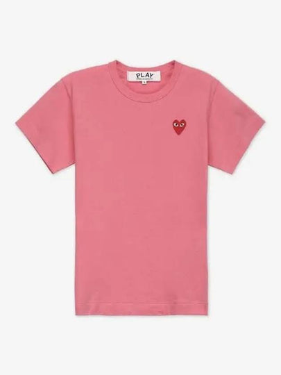 Logo Wappen Cotton Short Sleeve T-Shirt Pink - COMME DES GARCONS PLAY - BALAAN 2