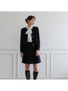 set up Black Tweed over fit Jacket Skirts - NARU KANG - BALAAN 4