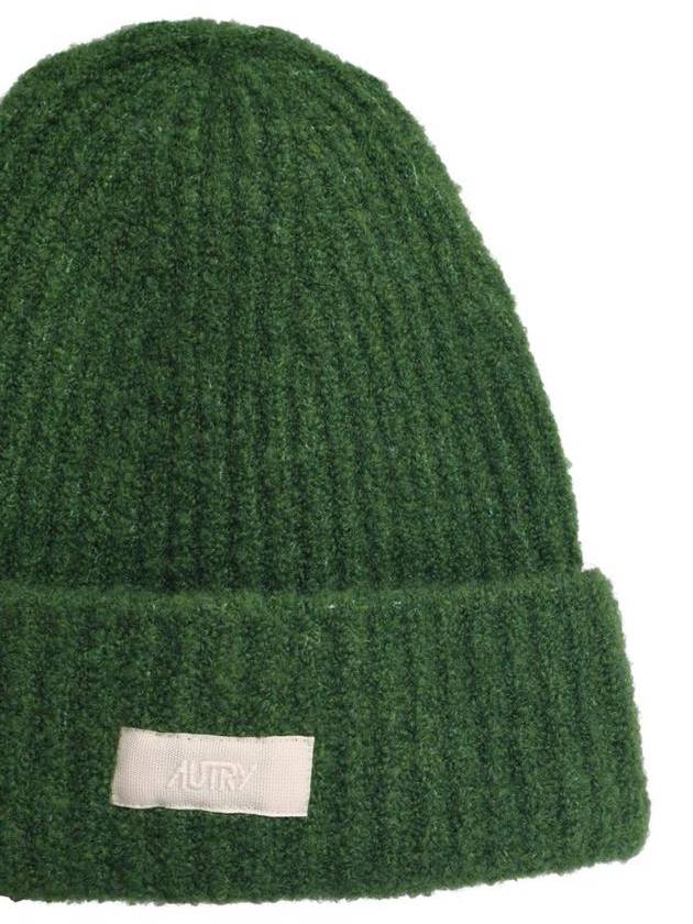 Autry Green Virgin Wool Blend Beanie - AUTRY - BALAAN 3