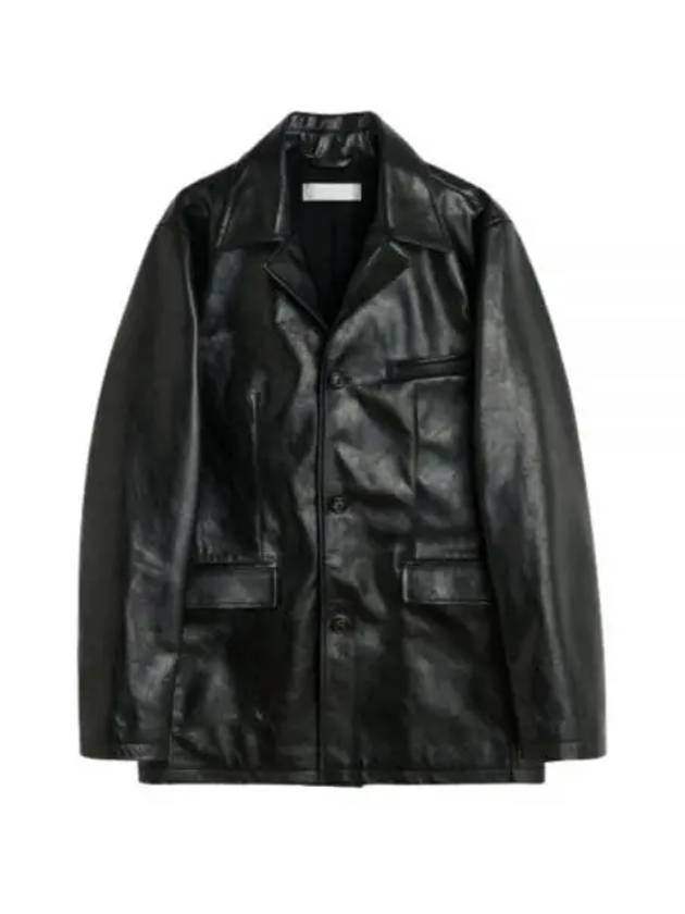 Alley Heavy Grain Leather Jacket Black - OUR LEGACY - BALAAN 2