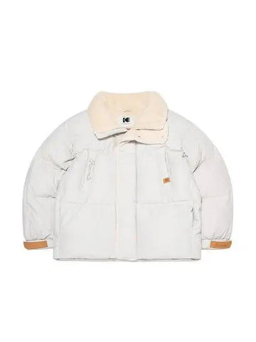 KODAK Apparel Brownie Short Duck Down Jacket IVORY K3423LDJC4IVR - KODO - BALAAN 1