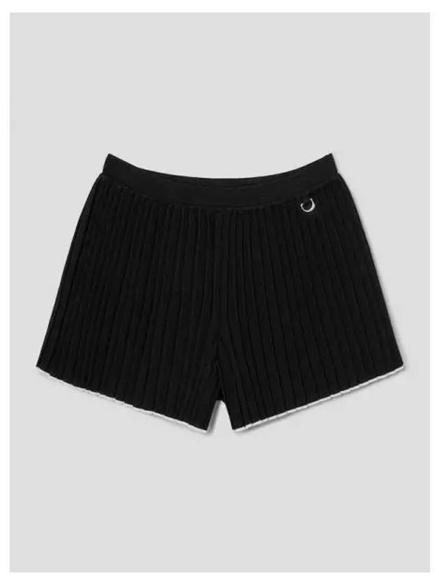 Jacquemus Women s Le Shorts Maille Pleated Black Domestic Product GM0024050251527 - JACQUEMUS - BALAAN 1